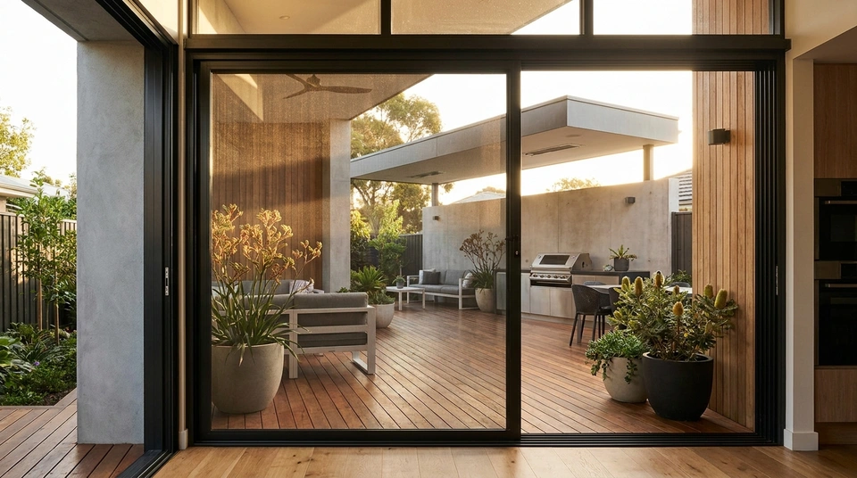 Stacker Door Fly Screens & Security Screens: How Multi-Panel Doors Work With Screens and What to Allow Before Install industry insight illustration
