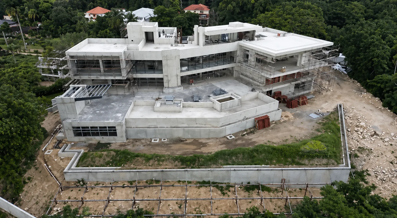 Builder installation progress for SMIRO window and door systems in Stony Hill Jamaica